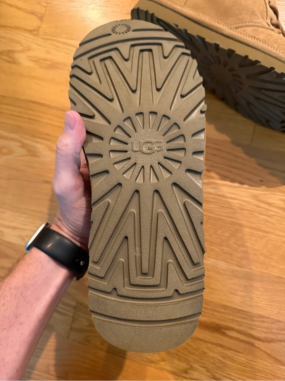 UGG chestnut suede